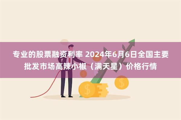 专业的股票融资利率 2024年6月6日全国主要批发市场高辣小椒（满天星）价格行情