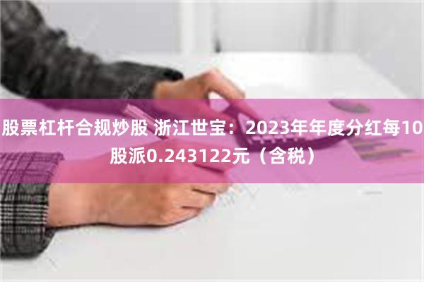 股票杠杆合规炒股 浙江世宝：2023年年度分红每10股派0.