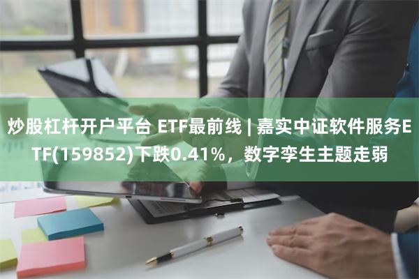 炒股杠杆开户平台 ETF最前线 | 嘉实中证软件服务ETF(159852)下跌0.41%，数字孪生主题走弱