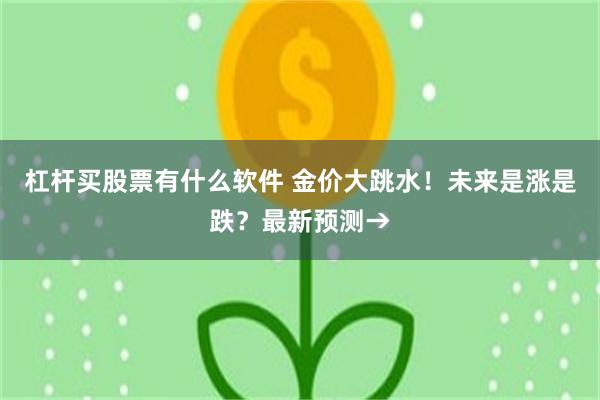 杠杆买股票有什么软件 金价大跳水！未来是涨是跌？最新预测→