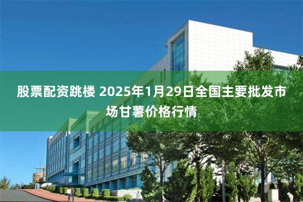 股票配资跳楼 2025年1月29日全国主要批发市场甘薯价格行情